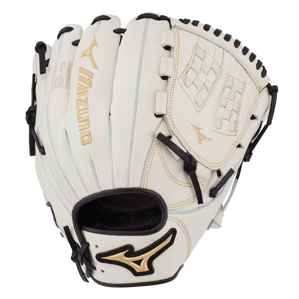 Guantes Mizuno MVP Prime Fastpitch 11.5" Mujer Blancas/Negras Ofertas BJLF-10689